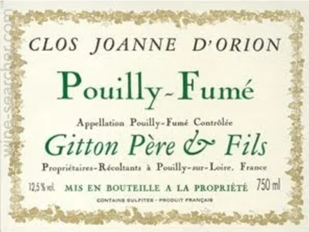 Pouilly Fumè Clos Joanne d'Orion 2021